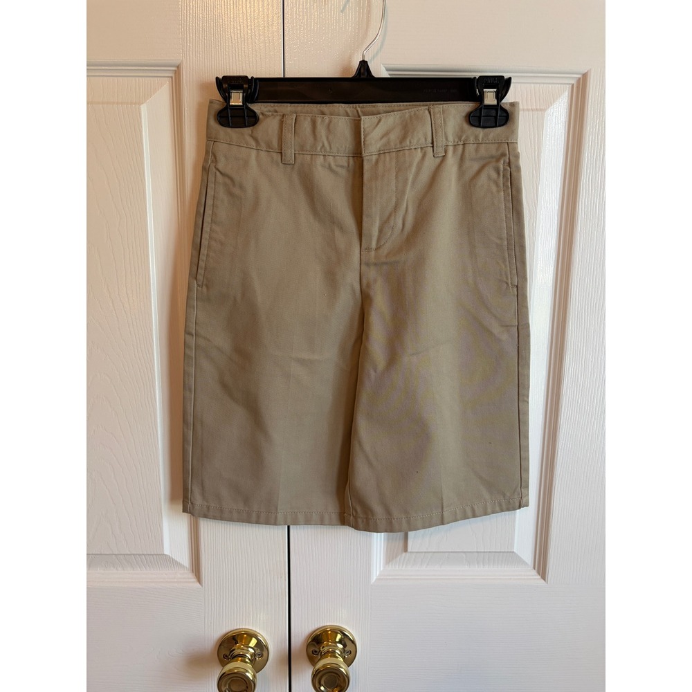 French Toast Boys School Uniform Shorts Size 10 Khaki Navy Bundle 2 Pairs